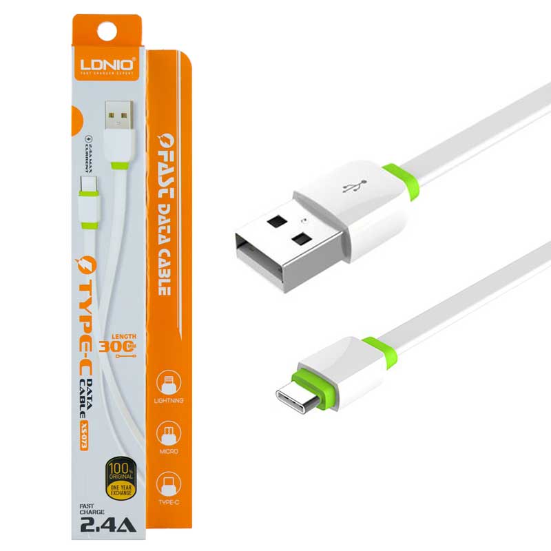 کابل تبدیل USB به USB-C الدینیو مدل XS-073 طول 0.3 متر