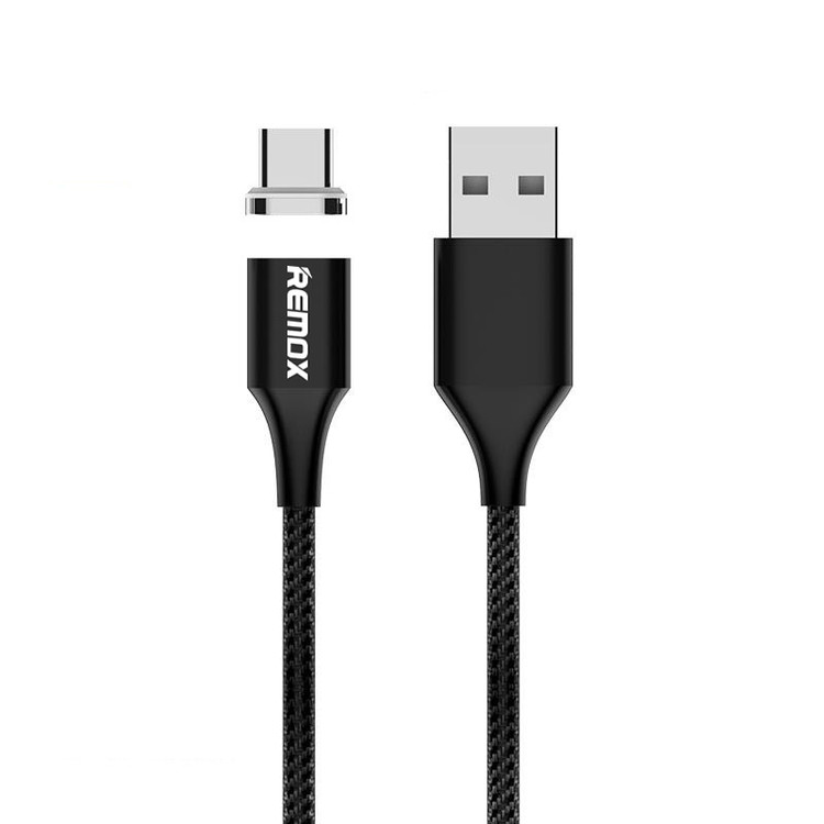 کابل شارژ تبدیل مغناطیسی USB به USB-C ریمکس مدل RC-200 طول 1 متر