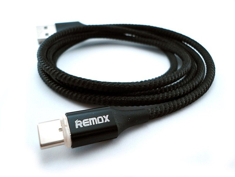 کابل شارژ تبدیل مغناطیسی USB به USB-C ریمکس مدل RC-200 طول 1 متر