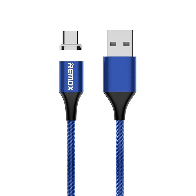 کابل شارژ تبدیل مغناطیسی USB به USB-C ریمکس مدل RC-200 طول 1 متر