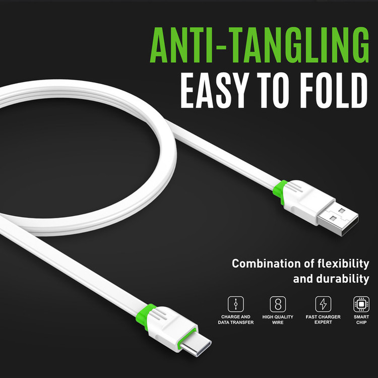 کابل تبدیل USB به USB-C الدینیو مدل LS-35 طول ۲ متر