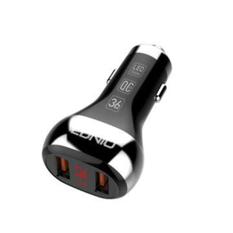 شارژر فندکی الدینیو مدل Quick به همراه کابل تبدیل microUSB