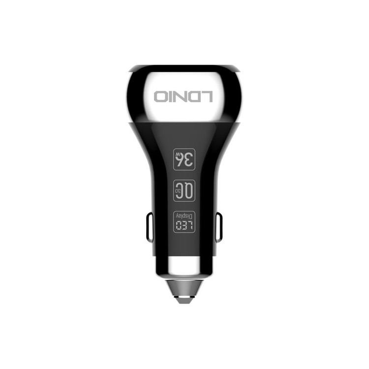 شارژر فندکی الدینیو مدل Quick به همراه کابل تبدیل microUSB