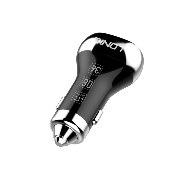 شارژر فندکی الدینیو مدل Quick به همراه کابل تبدیل microUSB