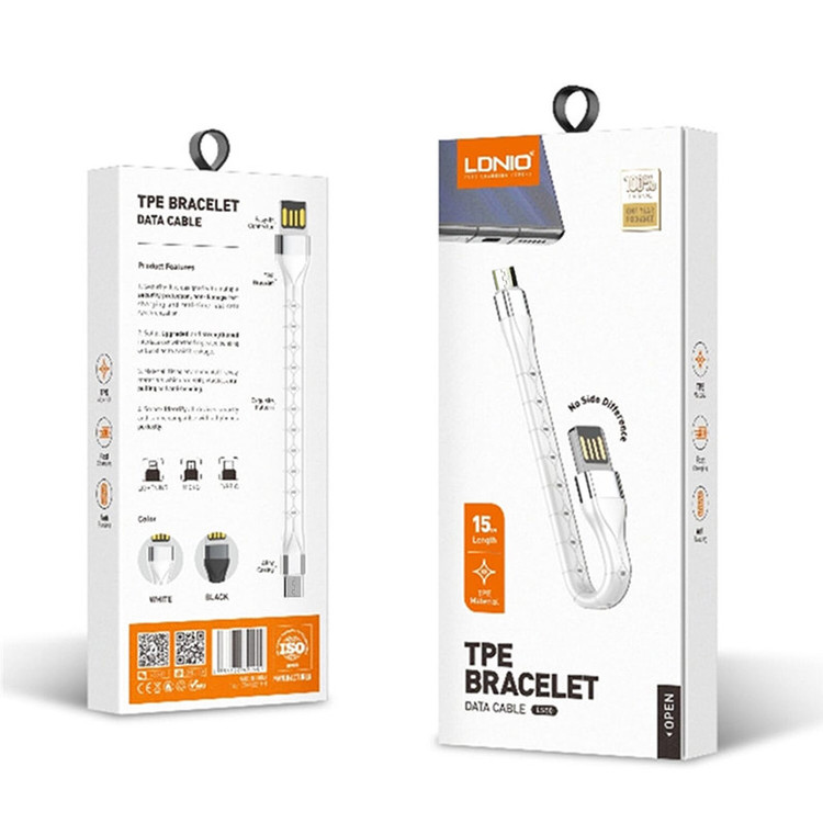 کابل تبدیل USB به microUSB الدینیو مدل LS50 طول 0.15 متر