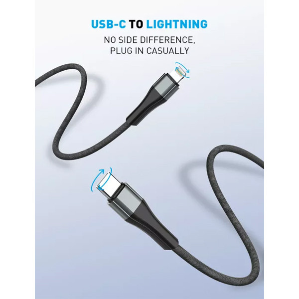 کابل تبدیل USB-C به لایتنینگ الدینیو مدل LC-961 طول 1 متر