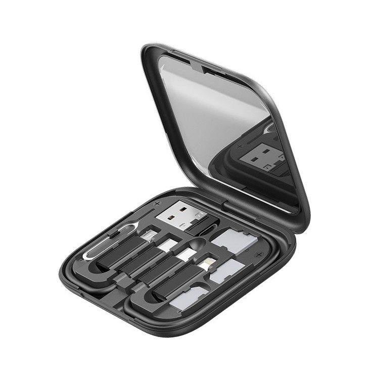 مبدل USB / MicroUSB / Lightning / Type-C و پایه نگهدارنده هیسکا مدل HR-01