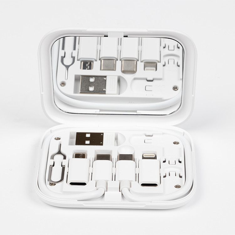 مبدل USB / MicroUSB / Lightning / Type-C و پایه نگهدارنده هیسکا مدل HR-01