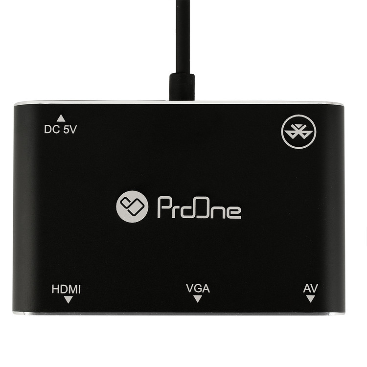 مبدل microUSB/ لایتنینگ/ USB-C به HDMI/VGA/AV پرووان مدل PHU560