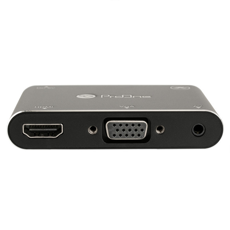 مبدل microUSB/ لایتنینگ/ USB-C به HDMI/VGA/AV پرووان مدل PHU560
