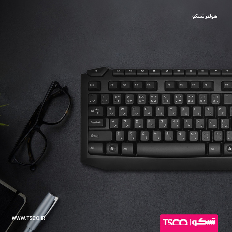 کیبورد تسکو مدل TK-8024 PS2